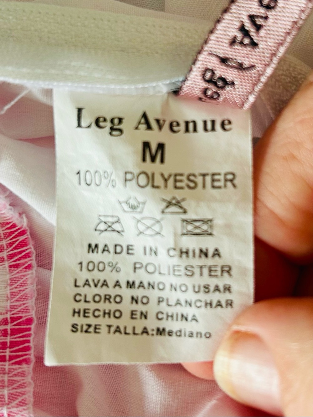 Leg Avenue Little Miss Muffet Pink Gingham Sexy Dress Halloween Costume Medium - Picture 10 of 11